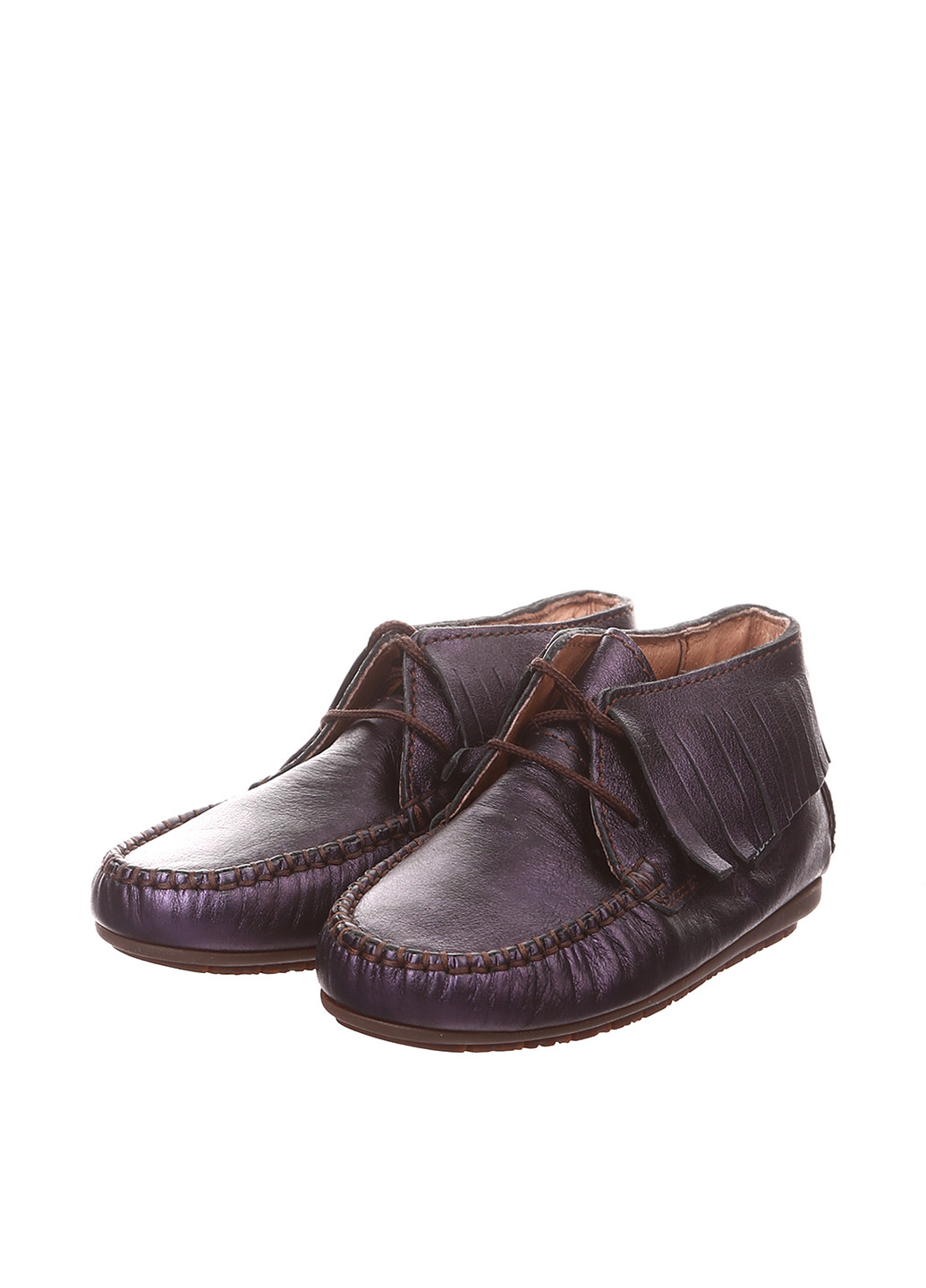 Темно-фиолетовые туфли со шнурками Atlanta