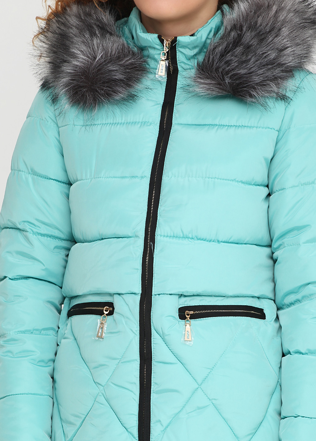 Мятная зимняя куртка Xueziyu