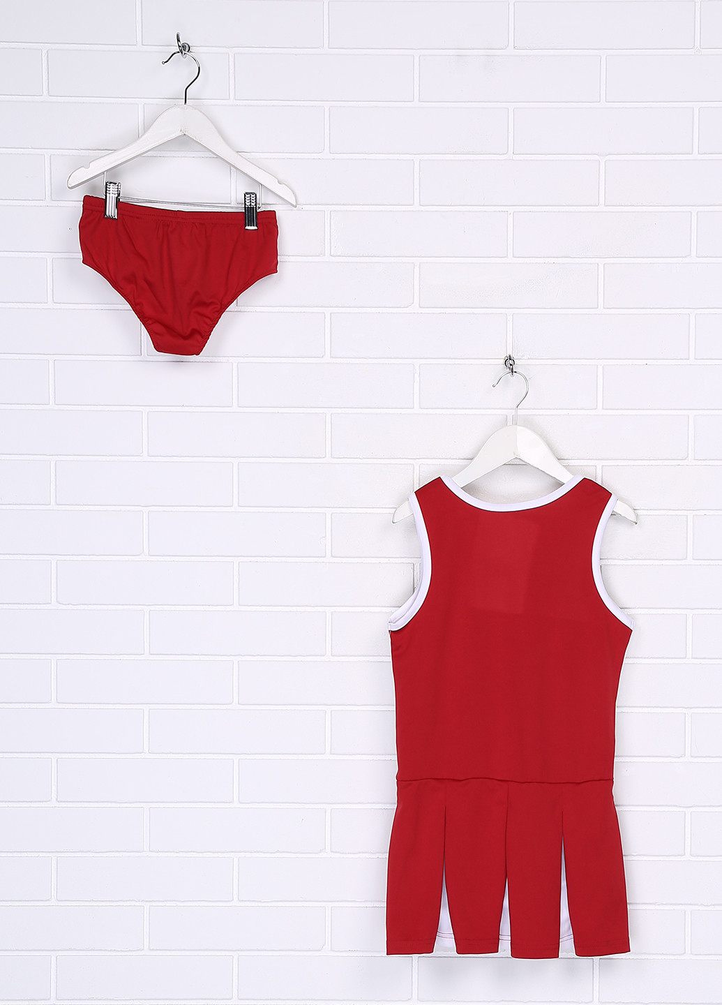 Красный летний комплект (платье, трусы) Nike