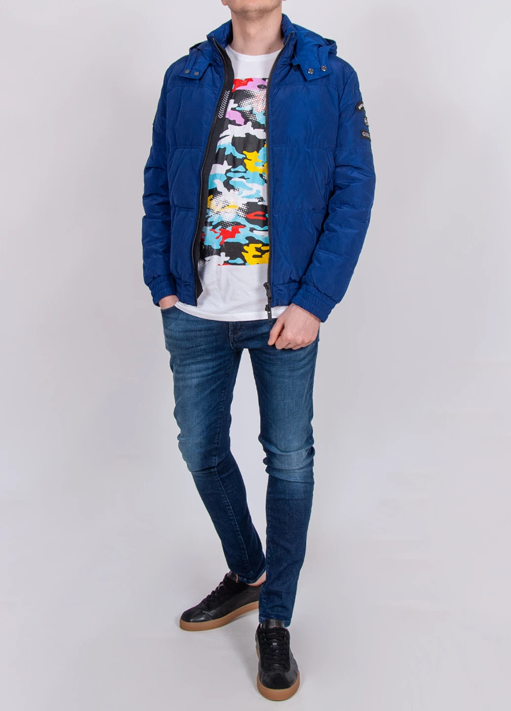 Синяя демисезонная куртка Antony Morato