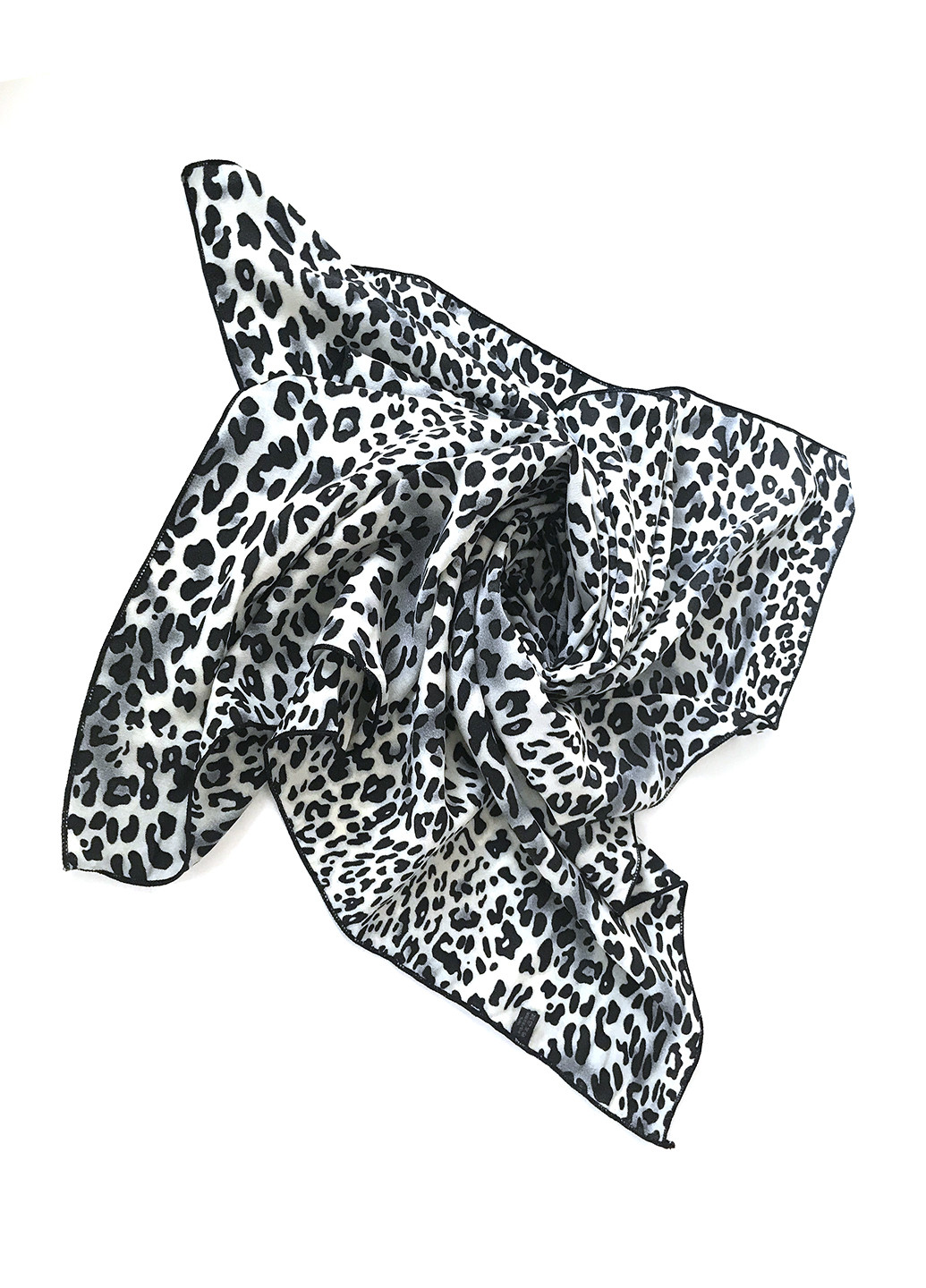 Нарядный матовый платок Лепардовый, 70*70см Mulberry (219722998)