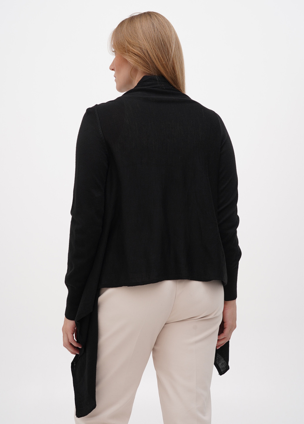 Черный демисезонный кардиган Sassofono