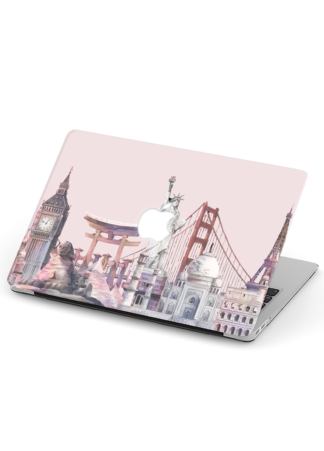Чехол пластиковый для Apple MacBook Pro 15 A1707/A1990 Известные места Мира (Famous places of the World) (9649-2327) MobiPrint (218987945)