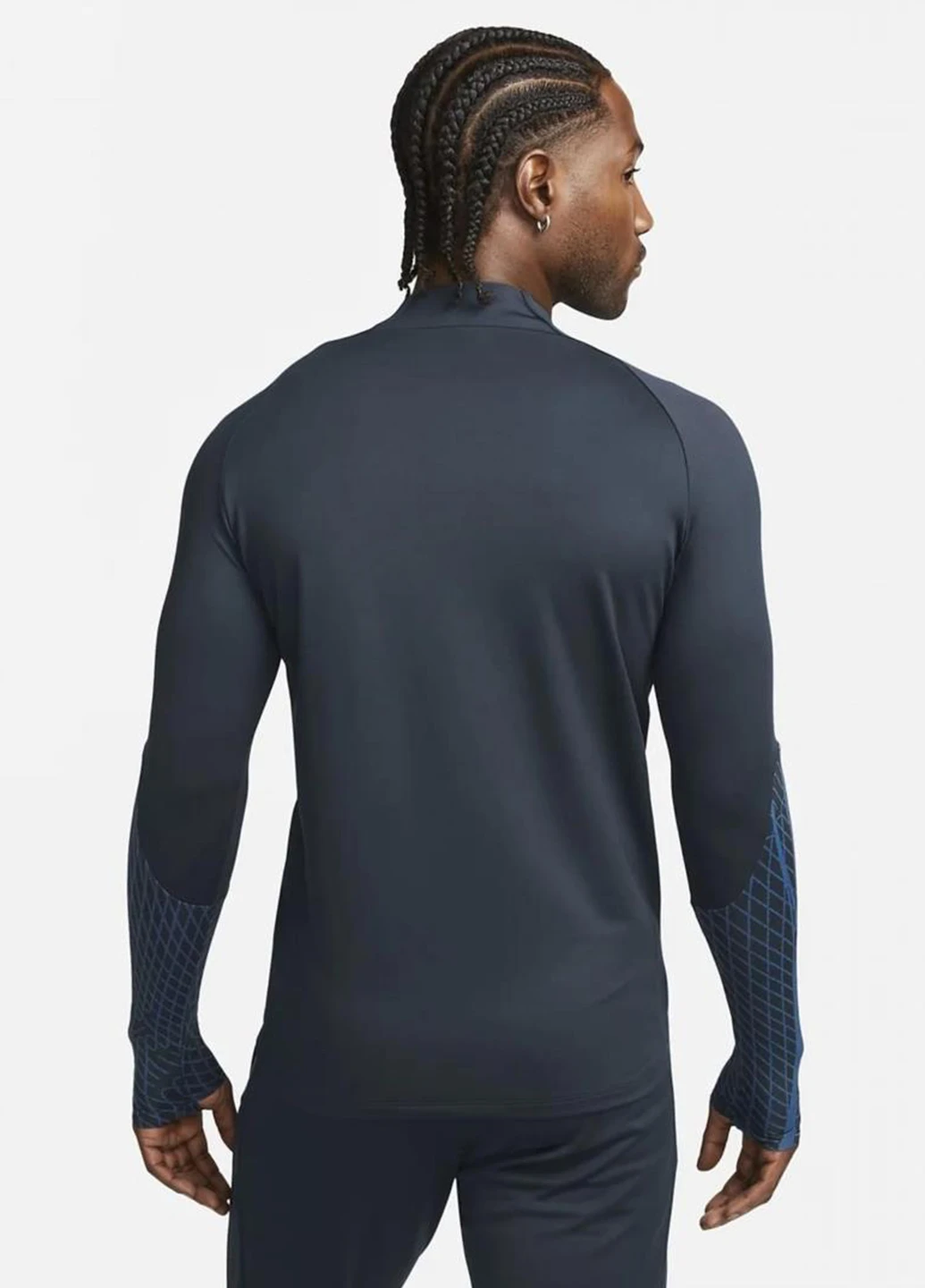Лонгслів DV9225-451 Nike Dri-Fit Strike Blue геометричний синій спортивні поліестер