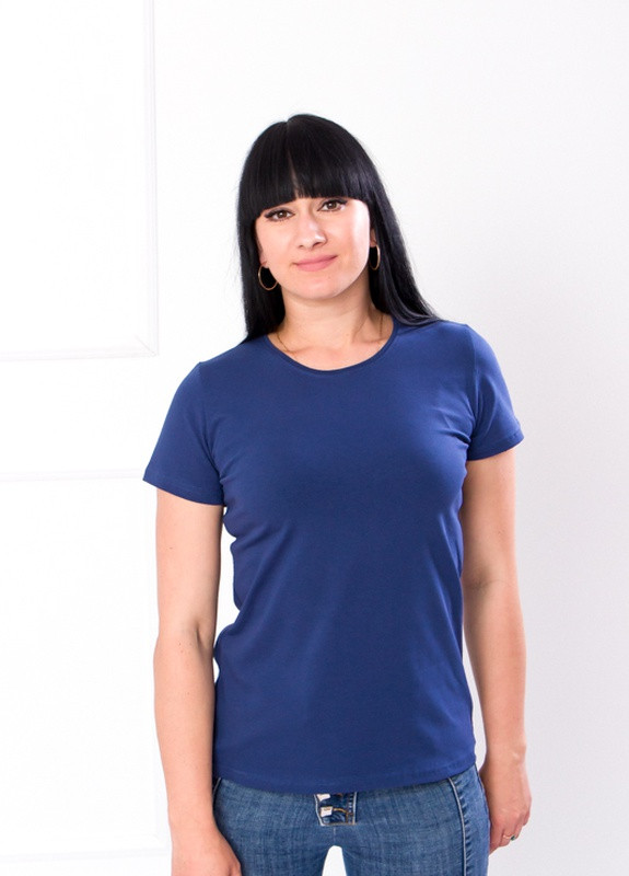 Синяя летняя футболка женская Носи своє 8188