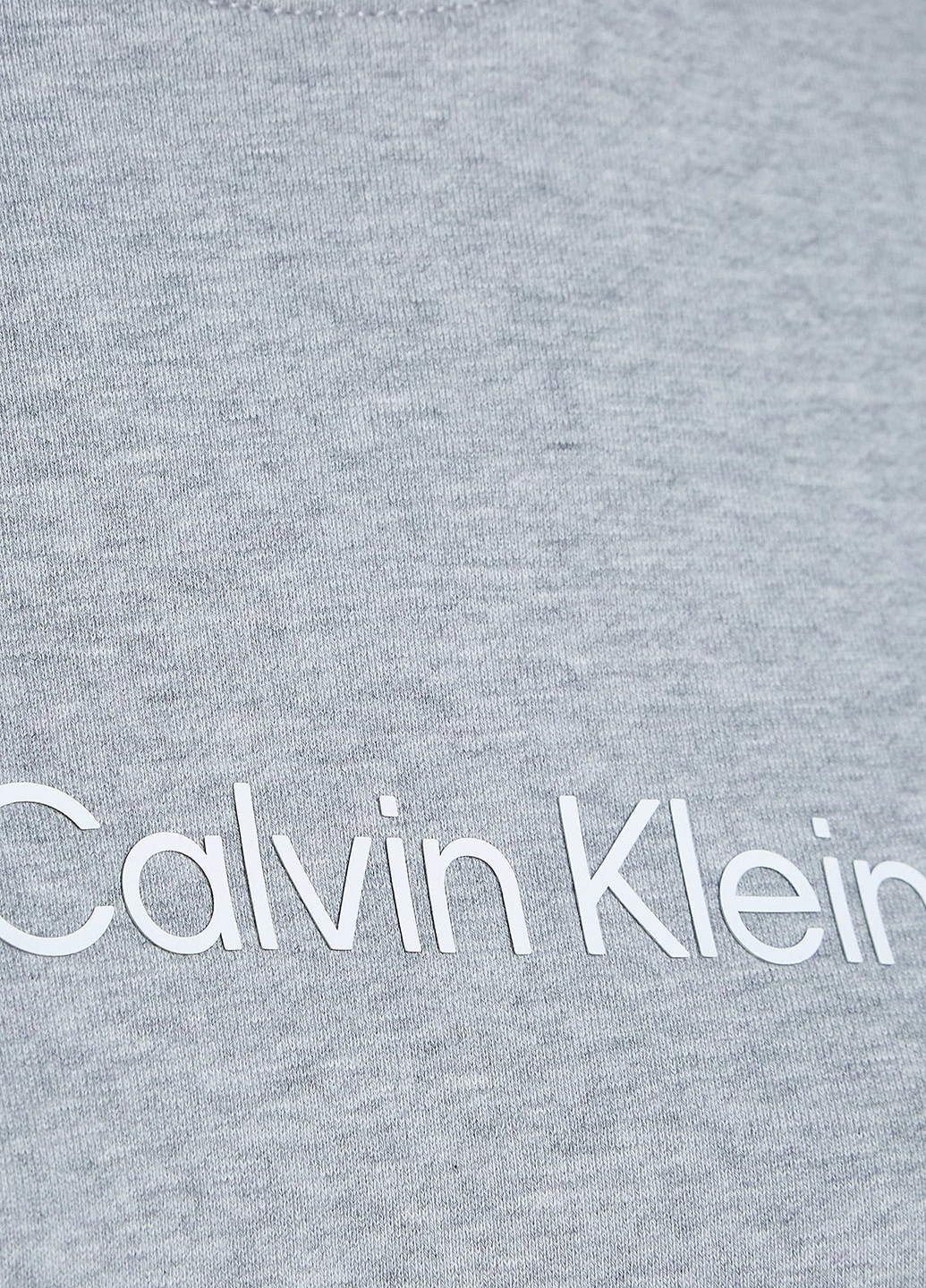 Светло-серый свитшот Calvin Klein меланж без декора (366302625)