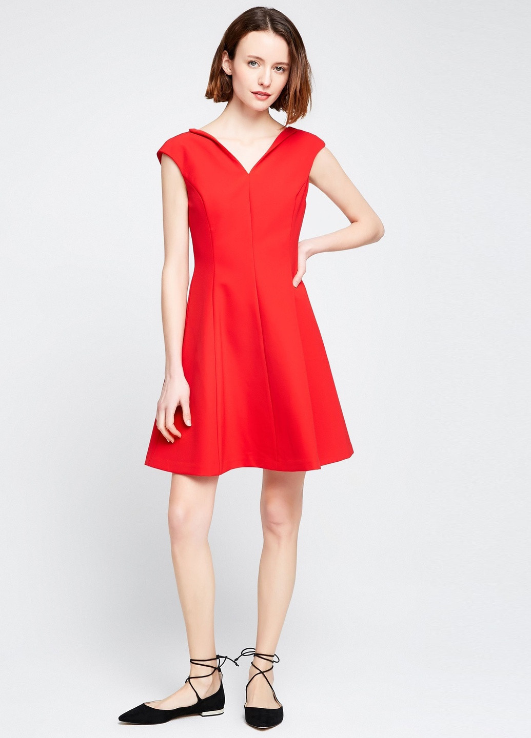 Красное платье Only