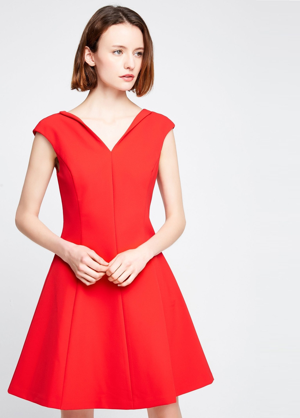 Красное платье Only