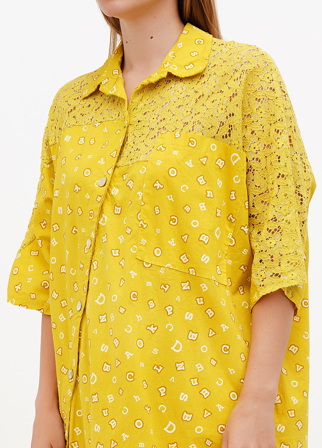 Жовтий кежуал сукня L&N однотонна