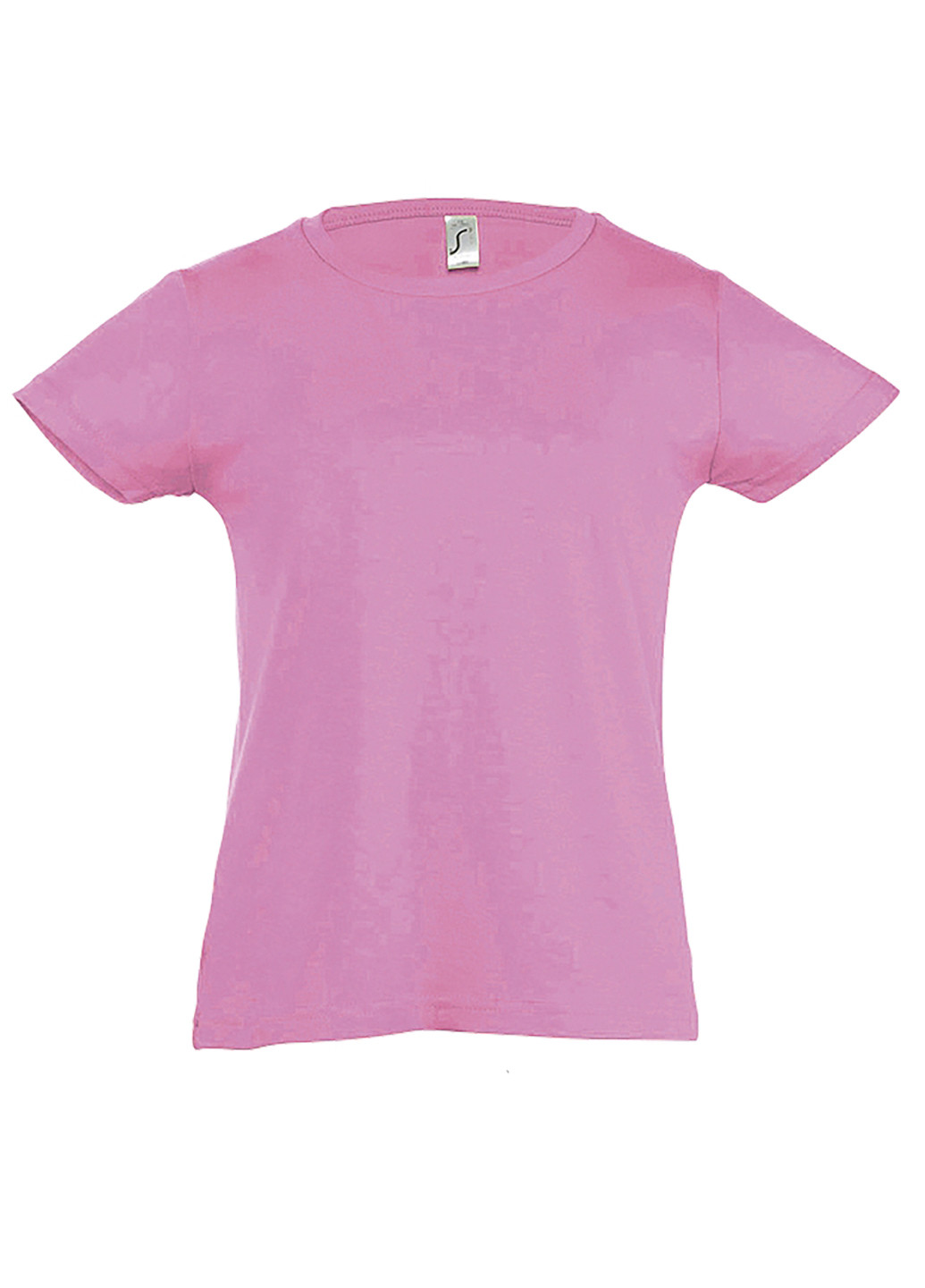Розовая летняя футболка с коротким рукавом Sol's