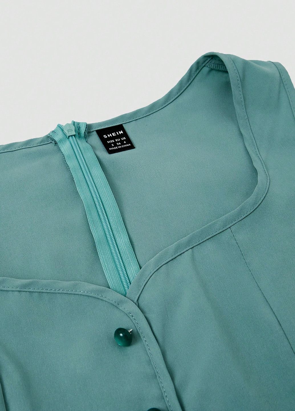 М'ятна святковий сукня кльош SHEIN однотонна