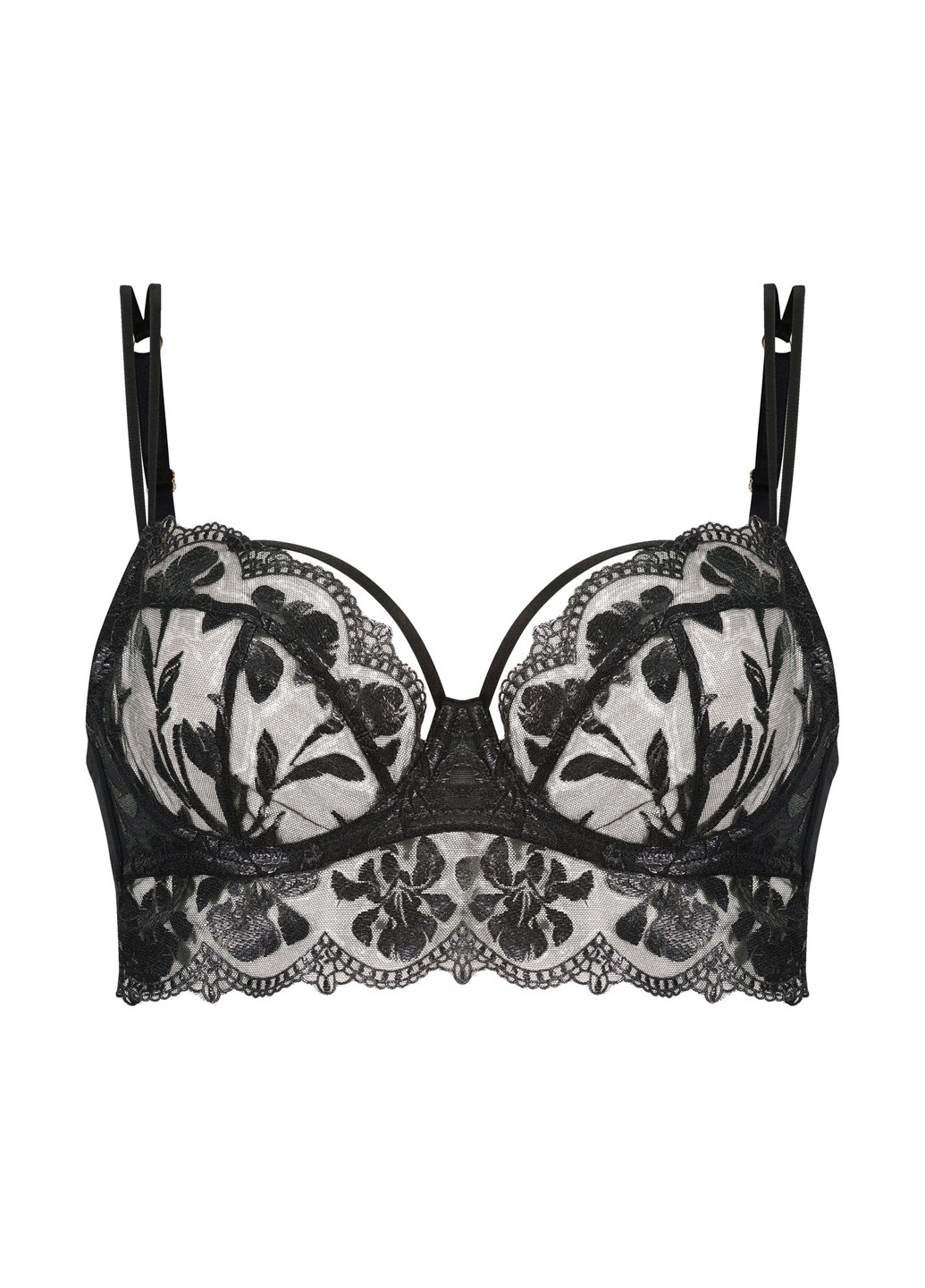 Чёрный бюстгальтер Hunkemoller с косточками полиамид