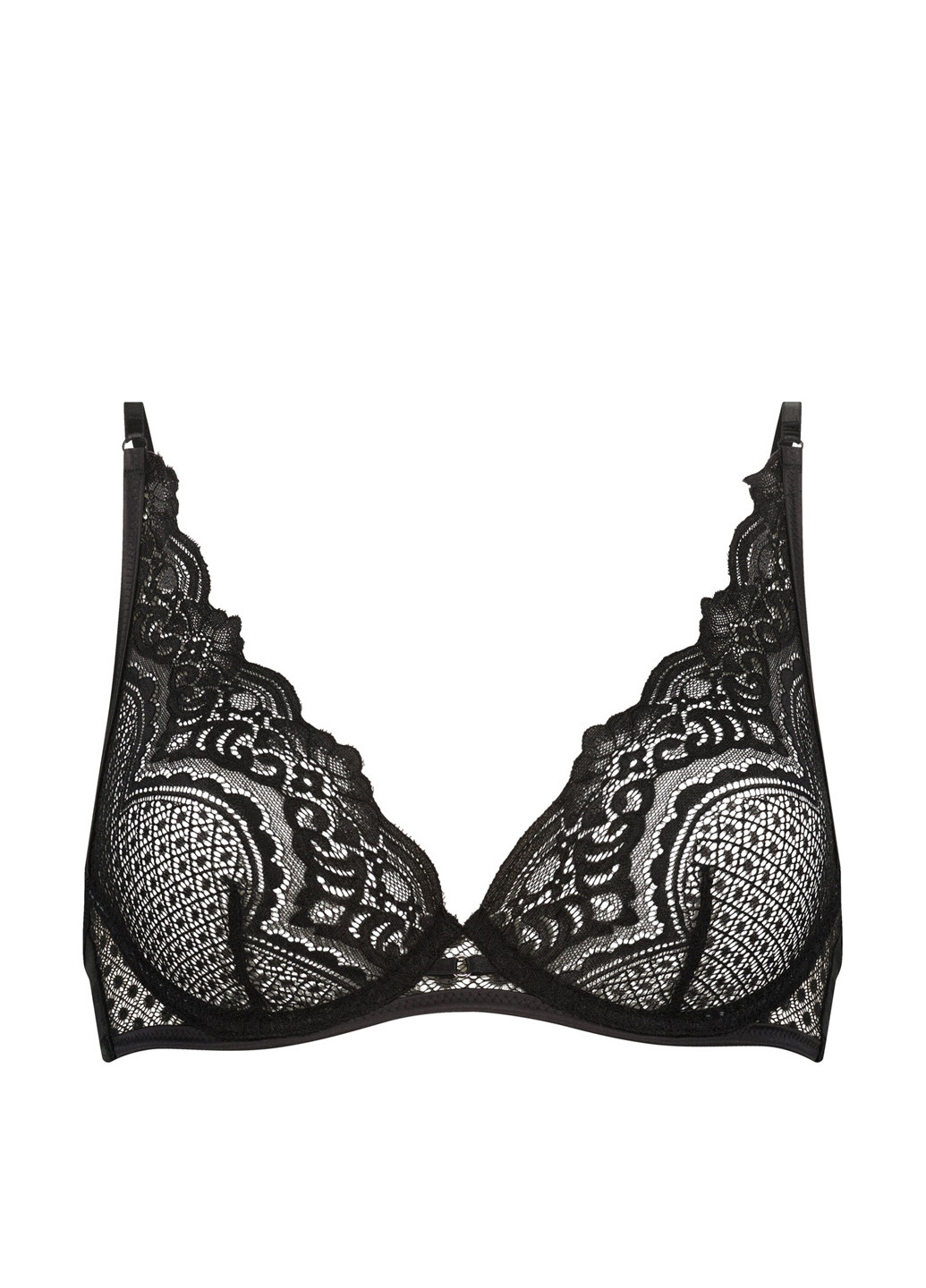 Чорний бралетт бюстгальтер Hunkemoller з кісточками поліамід