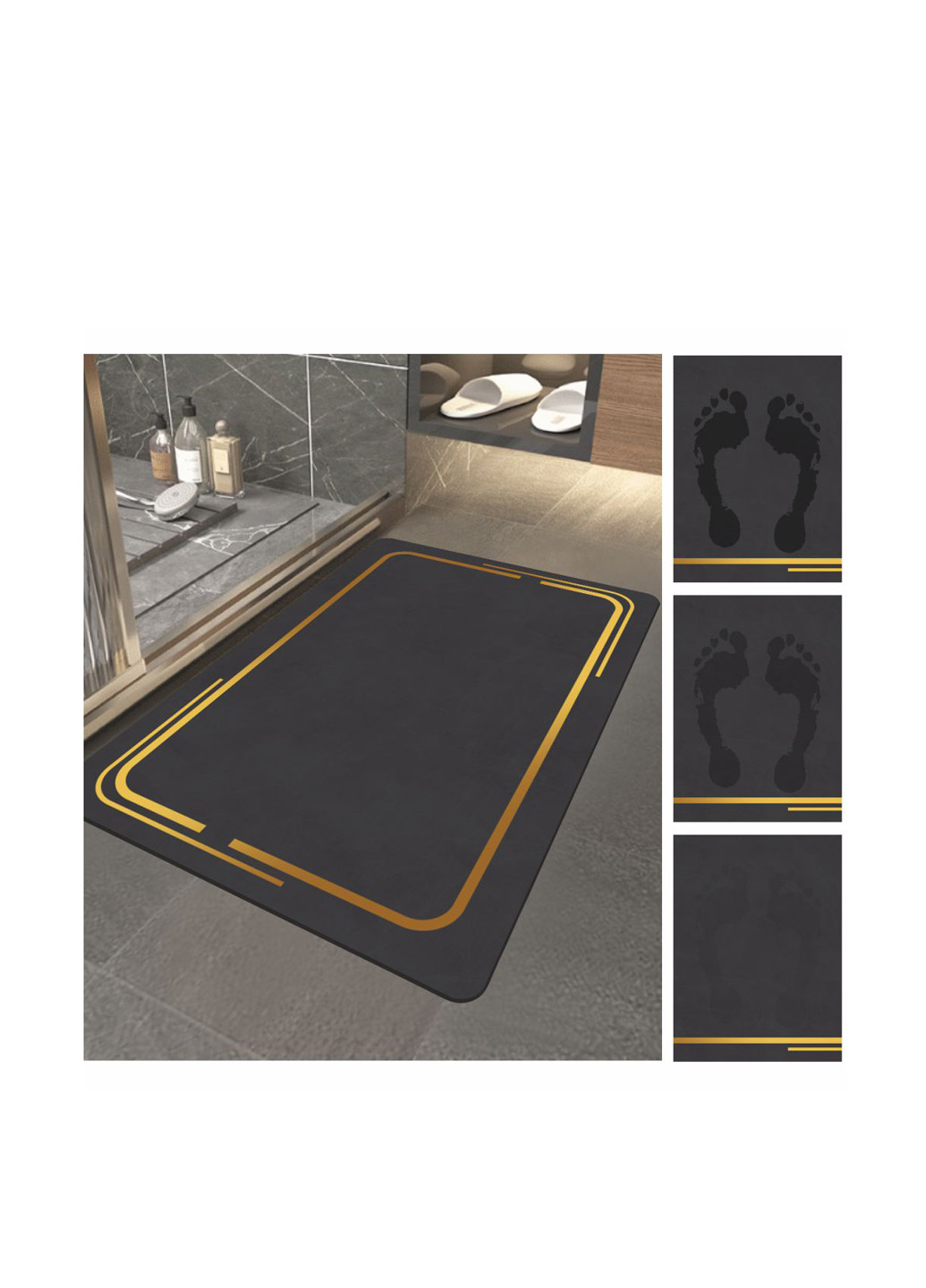 Суперпоглощающий коврик для ванной, 50х80 см Aquarius (322338835)