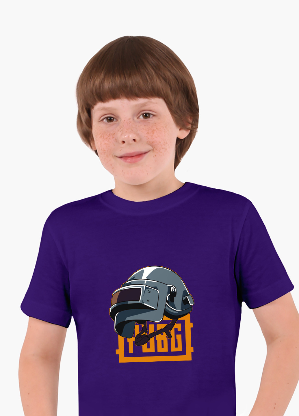 Фіолетова демісезонна футболка дитяча пубг пабг (pubg) (9224-1184) MobiPrint