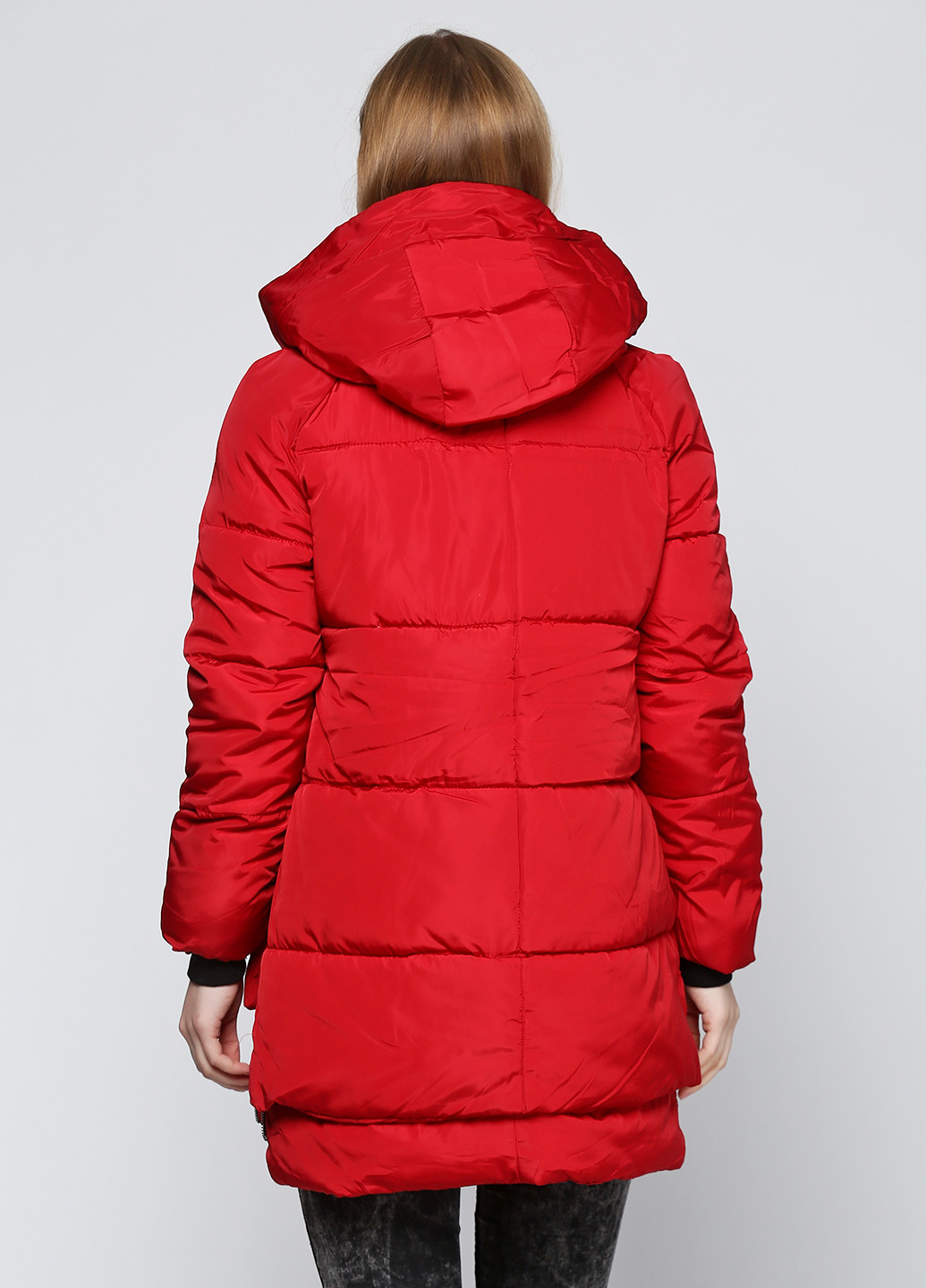 Темно-вишневая зимняя куртка Dongxi