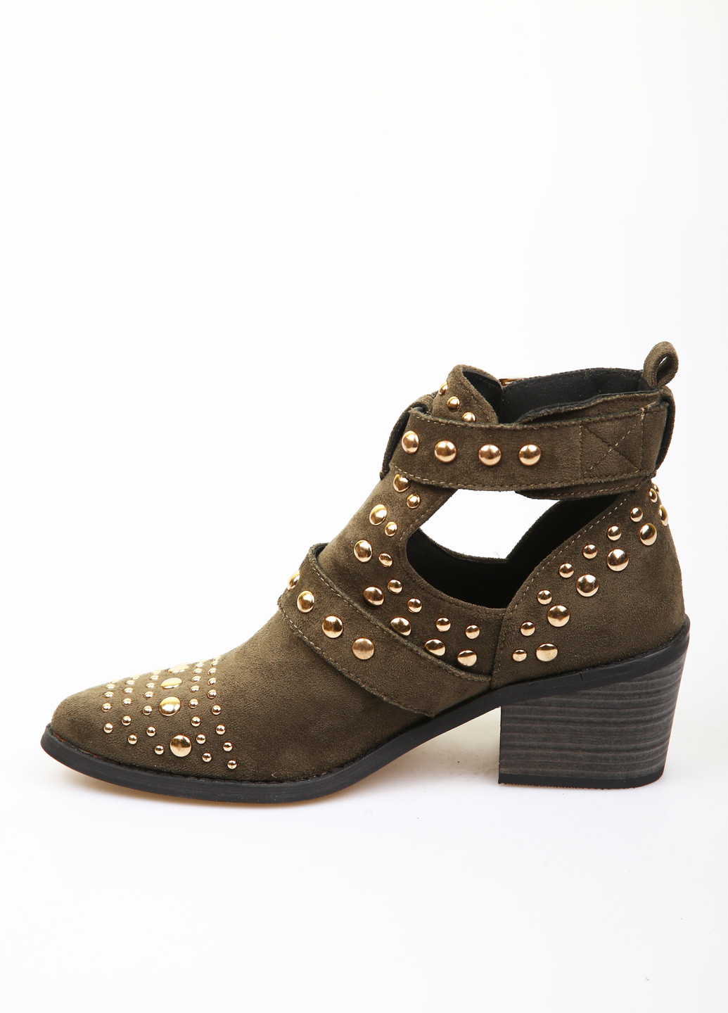 Осенние ботинки No Brand с заклепками из искусственной замши