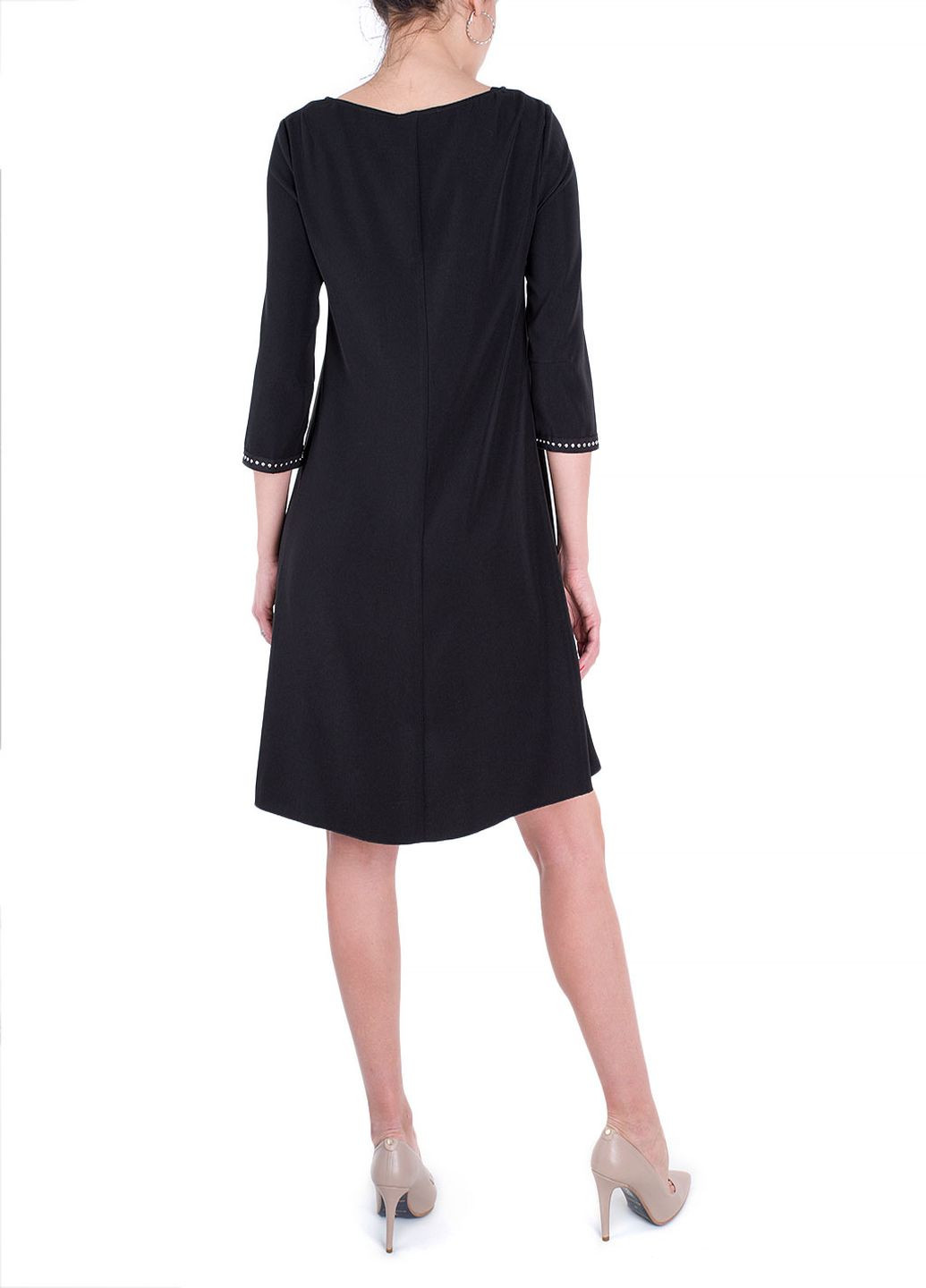 Черное кэжуал платье Marc Aurel однотонное
