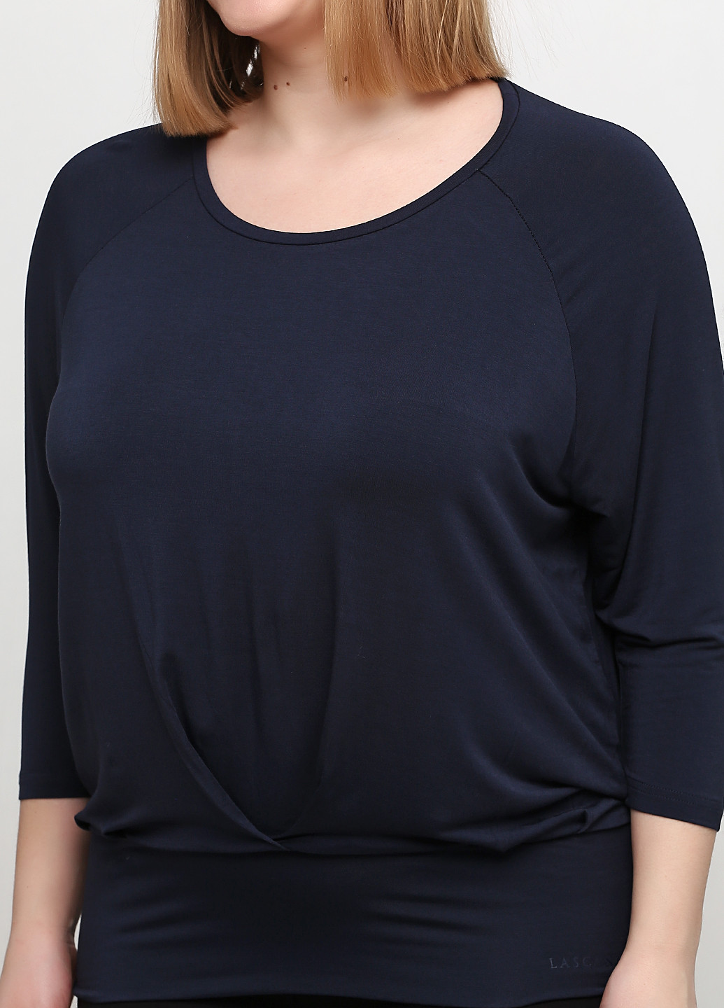 Темно-синяя демисезонная блуза Lascana
