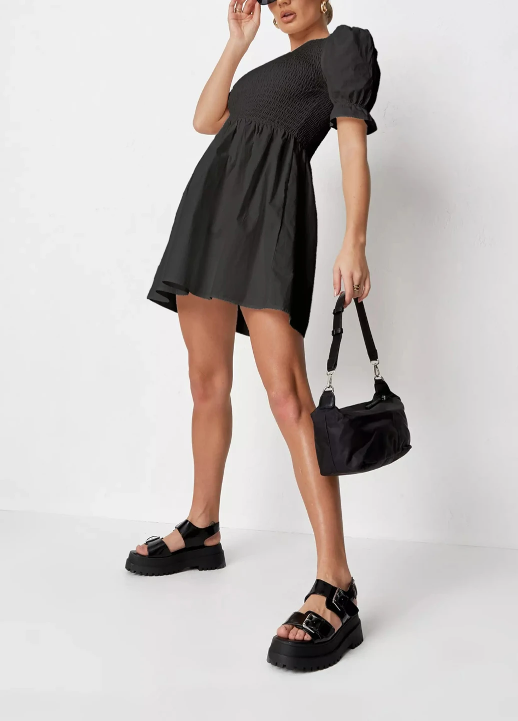 Чорна кежуал плаття, сукня Missguided однотонна