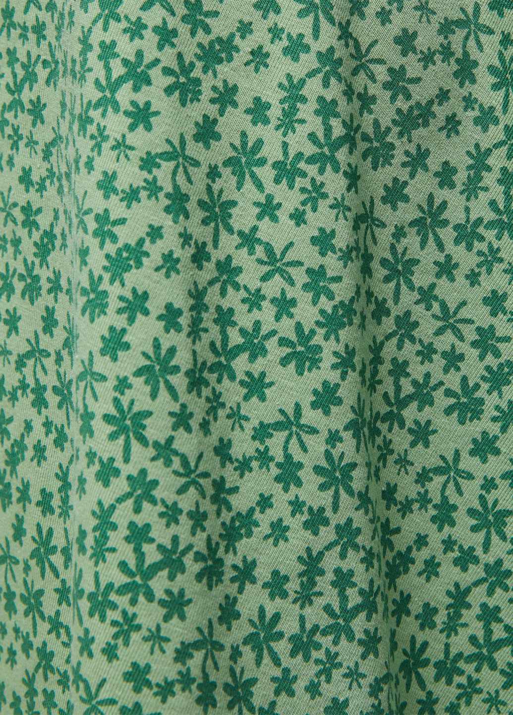 Зеленая кэжуал цветочной расцветки юбка Jennyfer клешированная