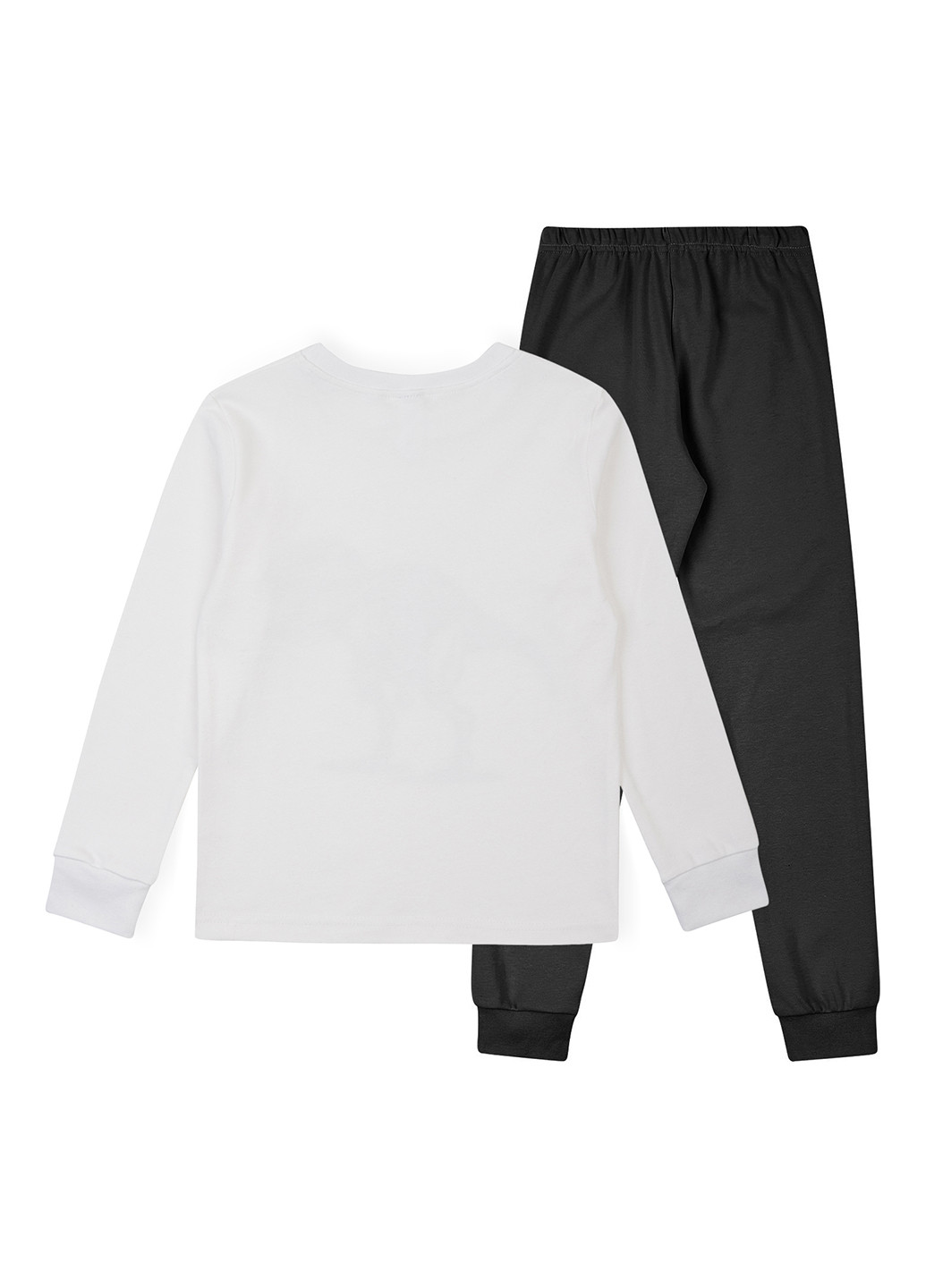 Черно-белая всесезон пижама (лонгслив, брюки) лонгслив + брюки Garnamama