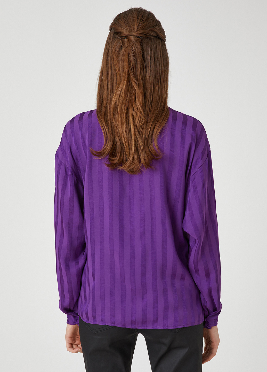 Фіолетова демісезонна блуза на запах KOTON