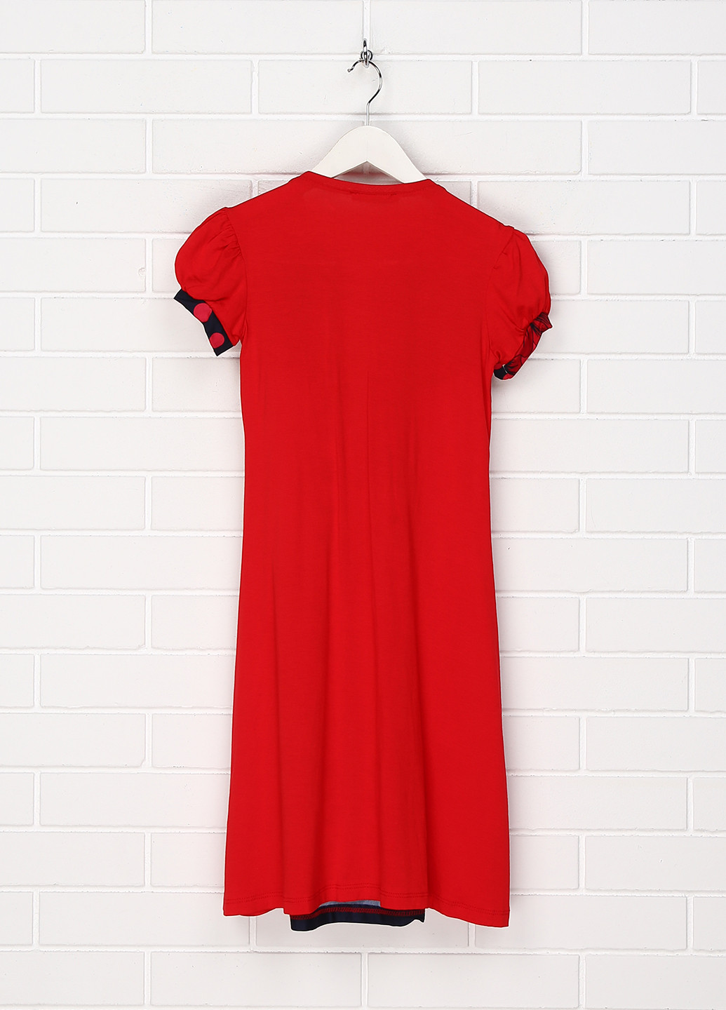 Красное кэжуал платье Saray с рисунком