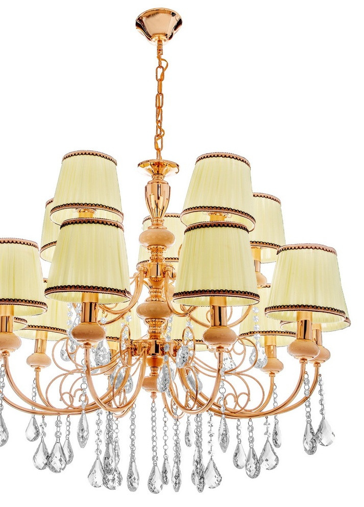 Люстра підвісна прованс кришталева BCL-677S/15 E14 FGD Brille (253887970)