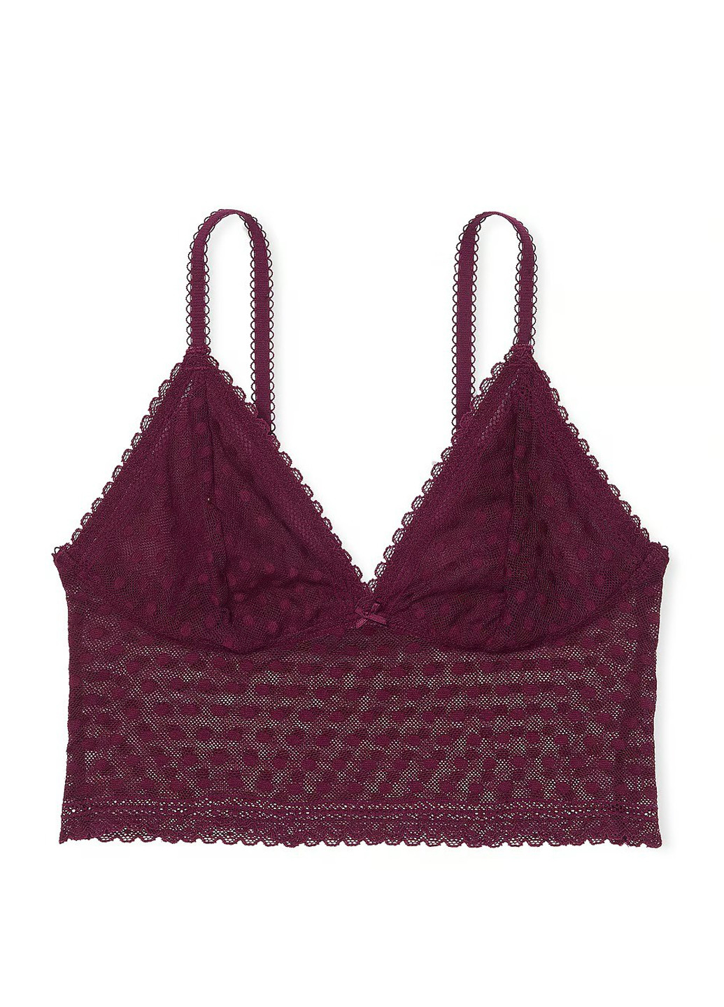 Темно-бордовий демісезонний комплект (бюстгальтер, трусики) Victoria's Secret