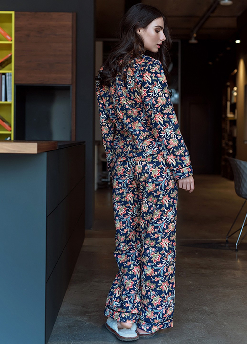 Комбинированная всесезон пижама (рубашка, брюки) реглан + брюки Forly
