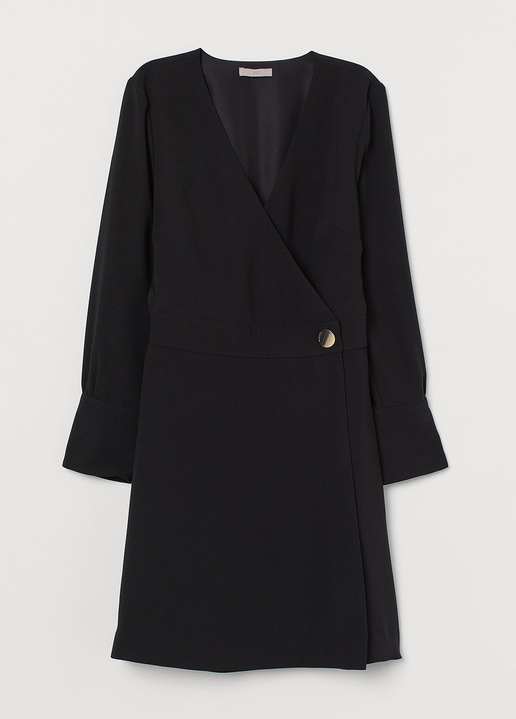 Черное кэжуал платье платье-жакет H&M однотонное