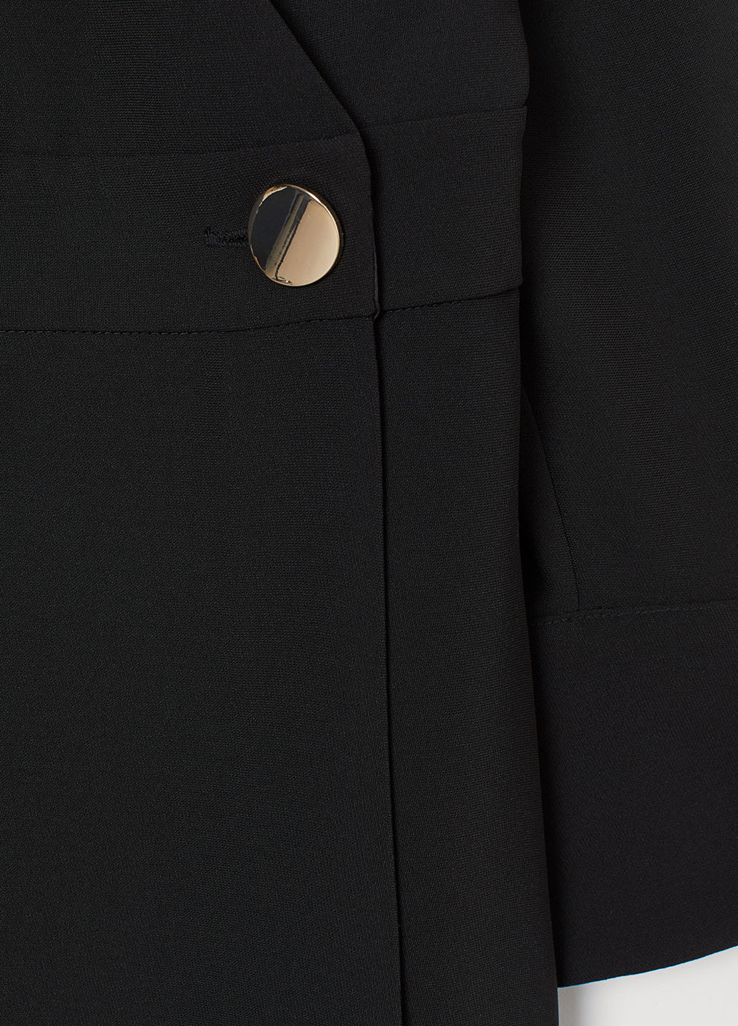 Черное кэжуал платье платье-жакет H&M однотонное