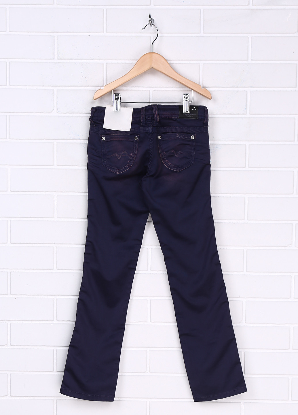 Фиолетовые демисезонные прямые джинсы Pepe Jeans
