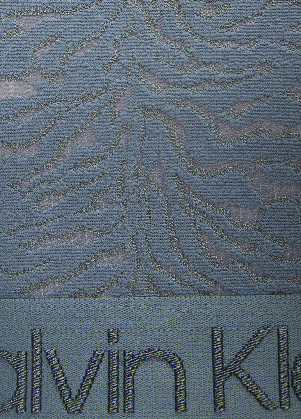 Серо-голубой топ бюстгальтер Calvin Klein без косточек полиамид