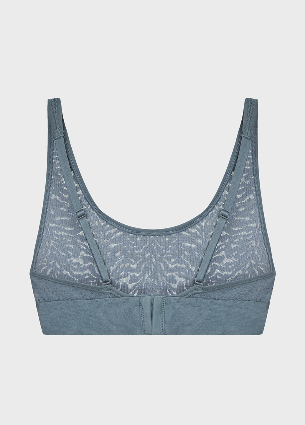 Серо-голубой топ бюстгальтер Calvin Klein без косточек полиамид