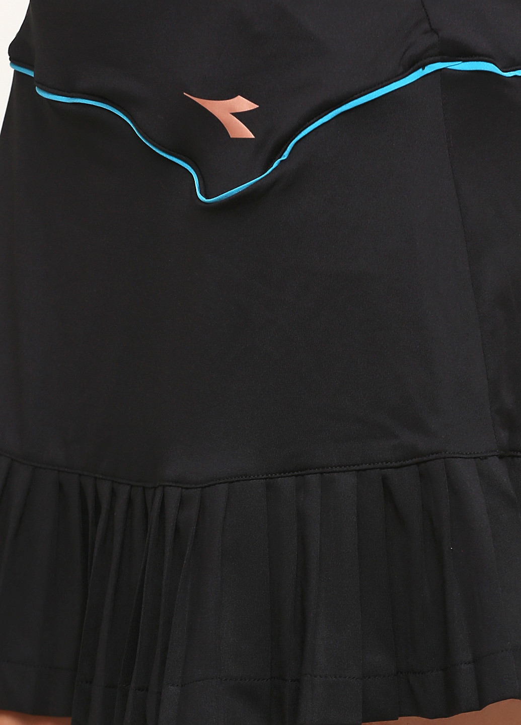 Черная спортивная однотонная юбка Diadora клешированная