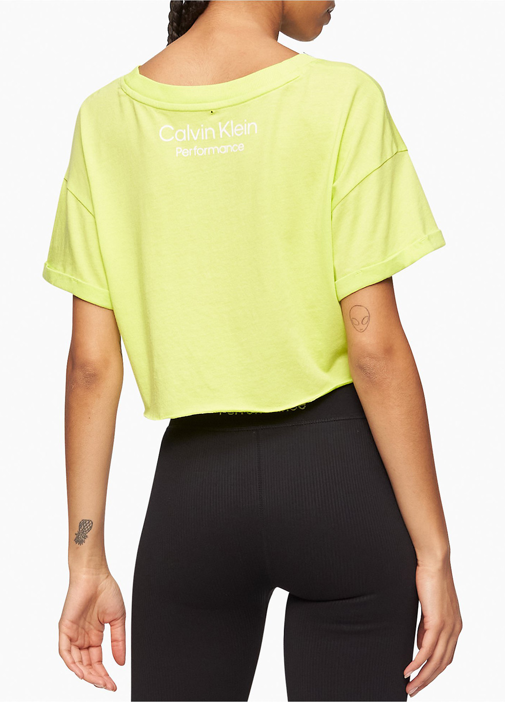 Салатовая летняя футболка Calvin Klein