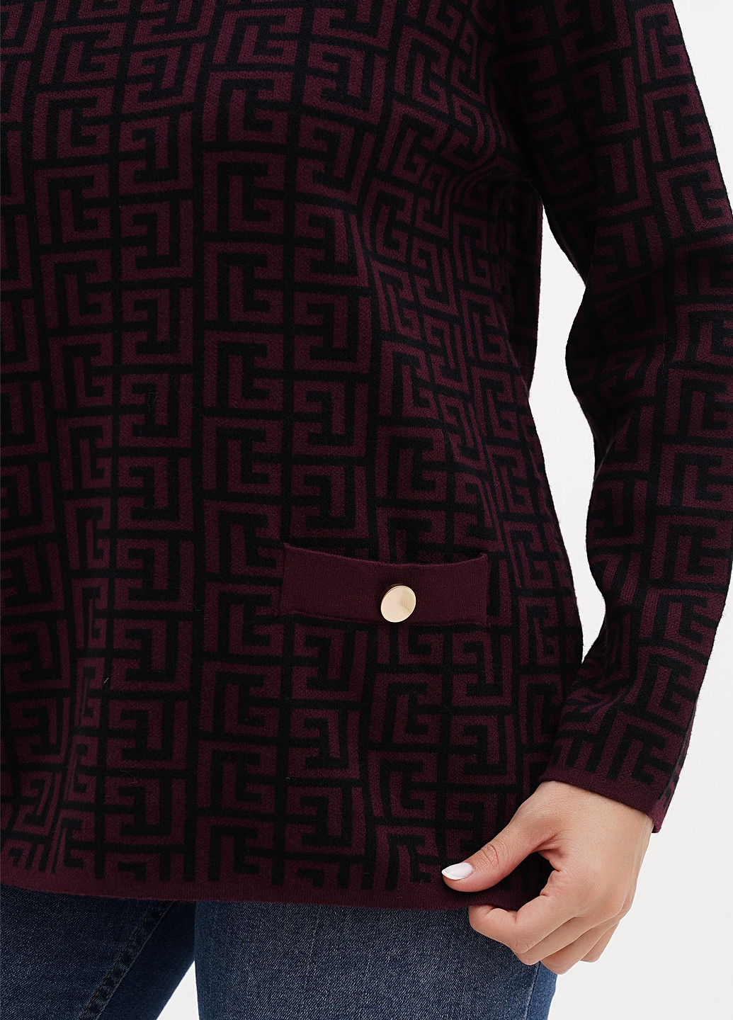 Сливовый демисезонный свитер Kiss Me