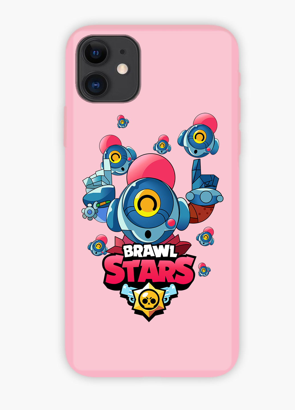 Чехол силиконовый Apple Iphone X Тик Бравл Старс (Tick Brawl Stars) (6129-1704) MobiPrint (219535901)