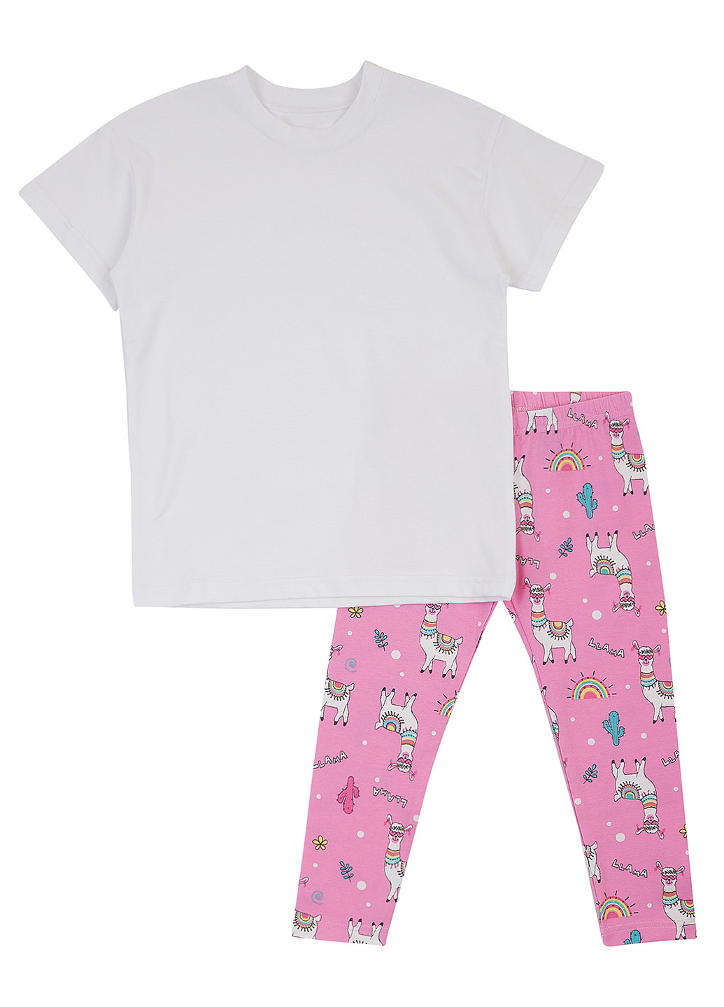 Комбінований літній комплект (футболка, легінси) Ляля