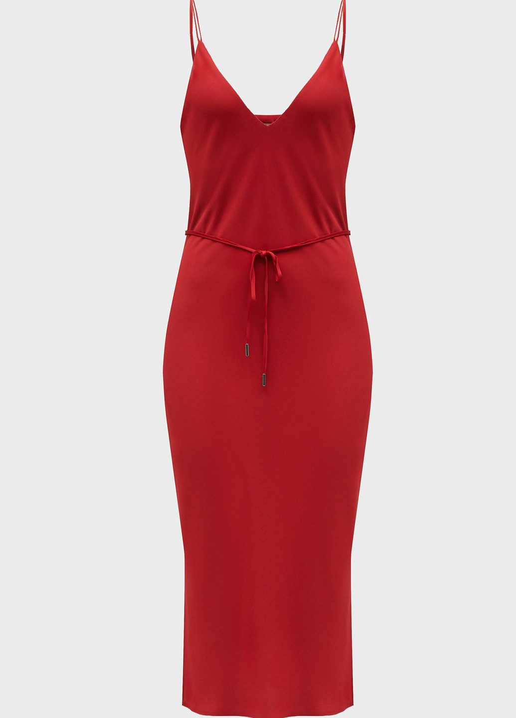 Бордова вечірня, кежуал сукня сукня-комбінація Calvin Klein однотонна