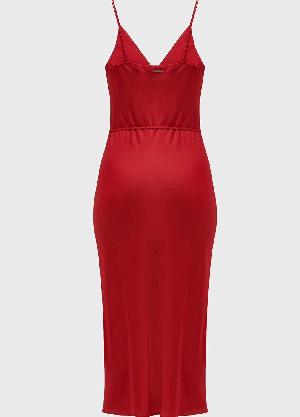 Бордова вечірня, кежуал сукня сукня-комбінація Calvin Klein однотонна