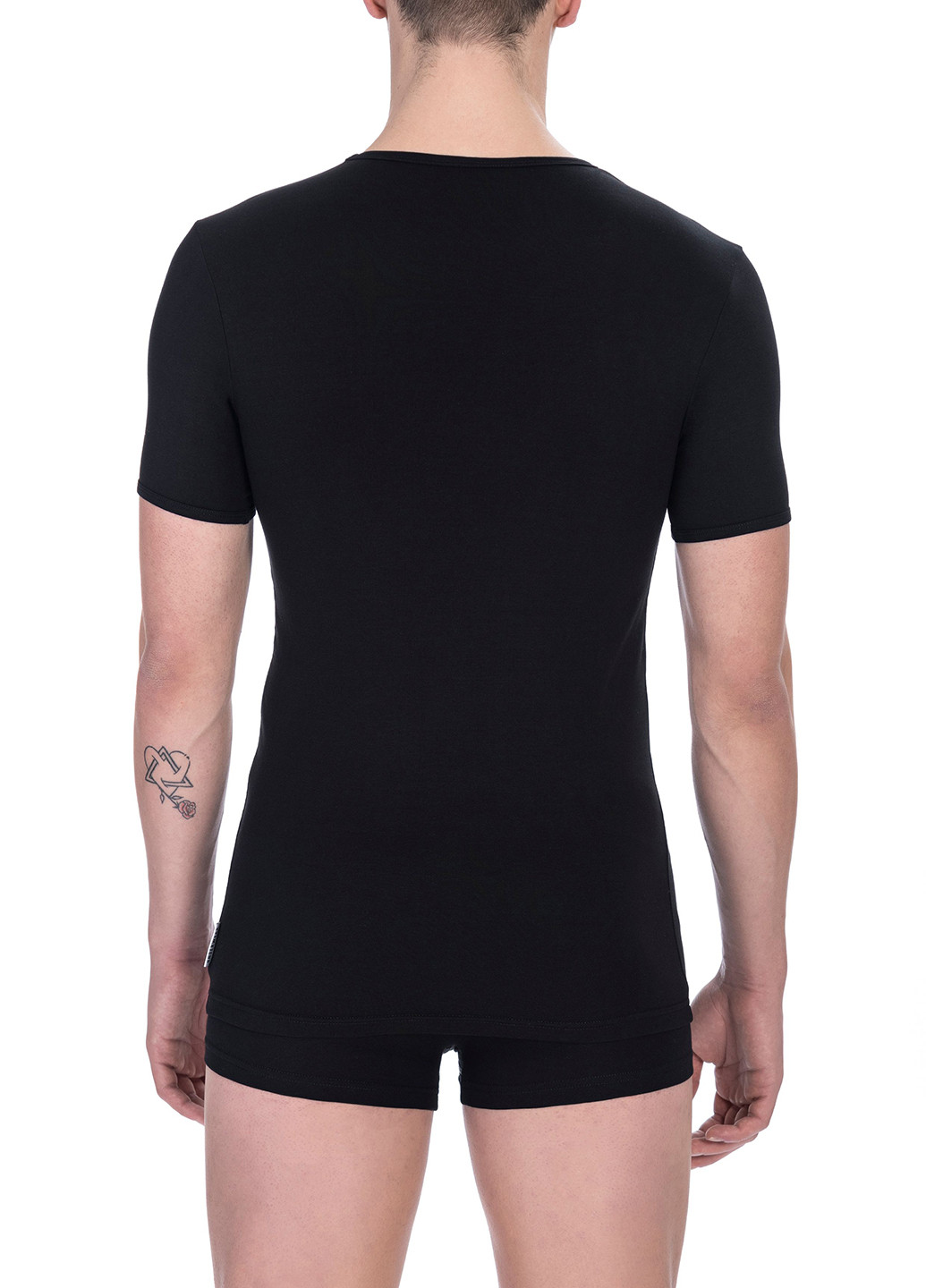 Чорна футболка з коротким рукавом Bikkembergs
