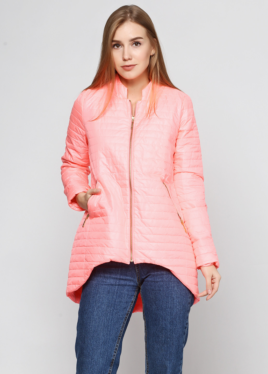 Розовая демисезонная куртка Elisabetta Franchi