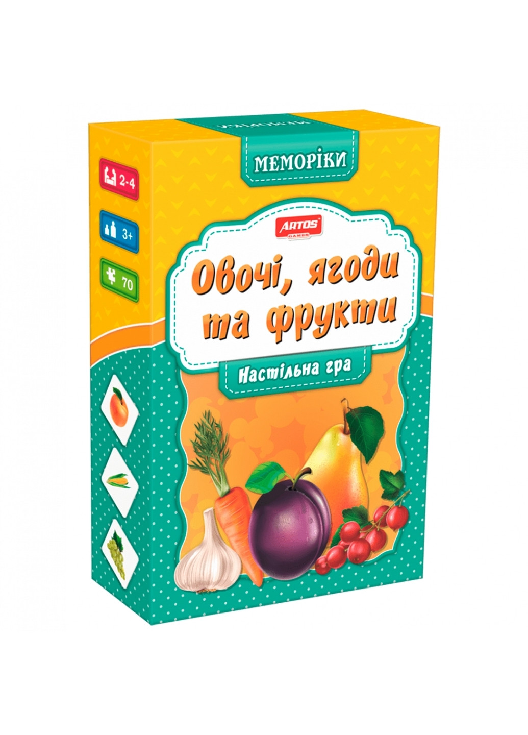 Настільна гра "Овочі та фрукти (Мемо)" 0659 Metr+ (230009919)
