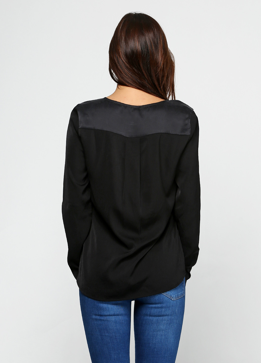Черная летняя блуза Numph
