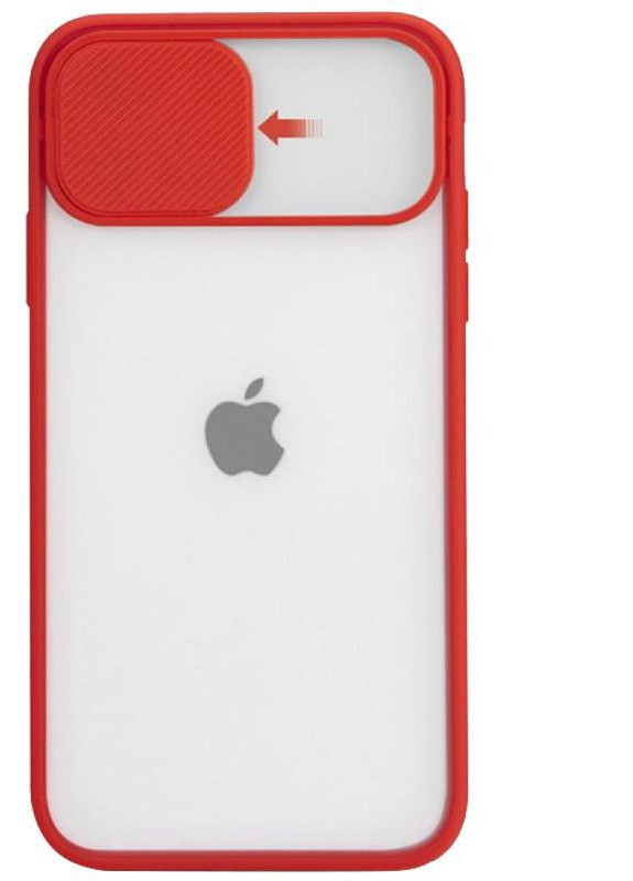 Чохол Camshield mate TPU зі шторкою для камери для iPhone Xr Червоний No Brand (254091462)