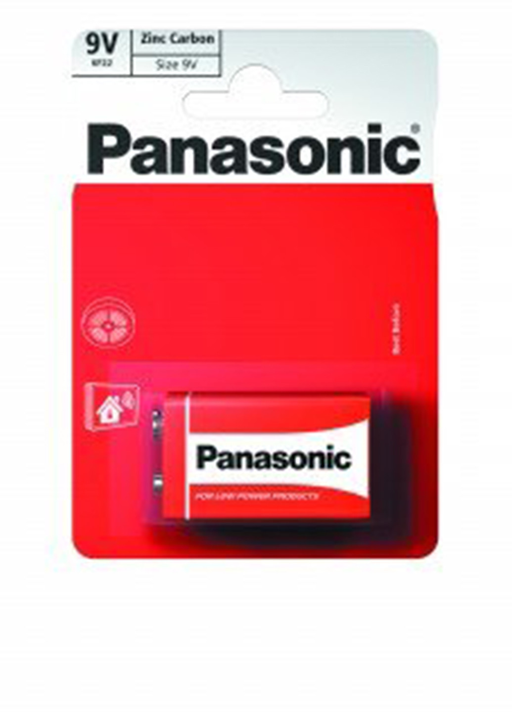 Батарейка RED ZINK 6F22 BLI 1 ZINK-CARBON (6F22REL / 1BP) Panasonic RED ZINK 6F22 BLI 1 ZINK-CARBON (6F22REL/1BP) червоні