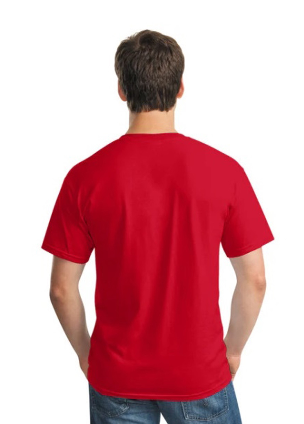 Красная футболка Gildan